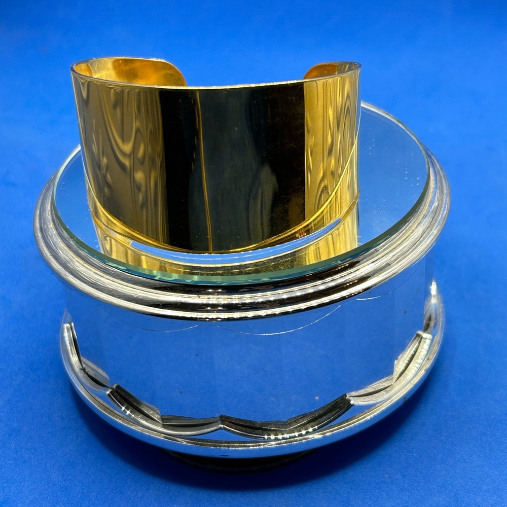 Milor Italy Stainless‎ Steel cuff Bracelet Gold